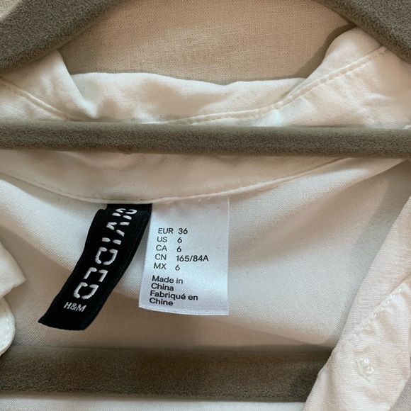 White Button Up Tee - Picture 2 of 2